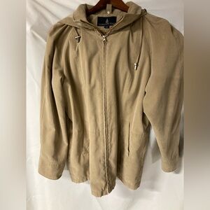 London Fog Beige Hooded Coat